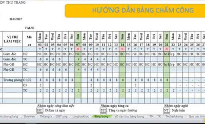 Nhân sự nên biết cách lập bảng chấm công cá nhân này