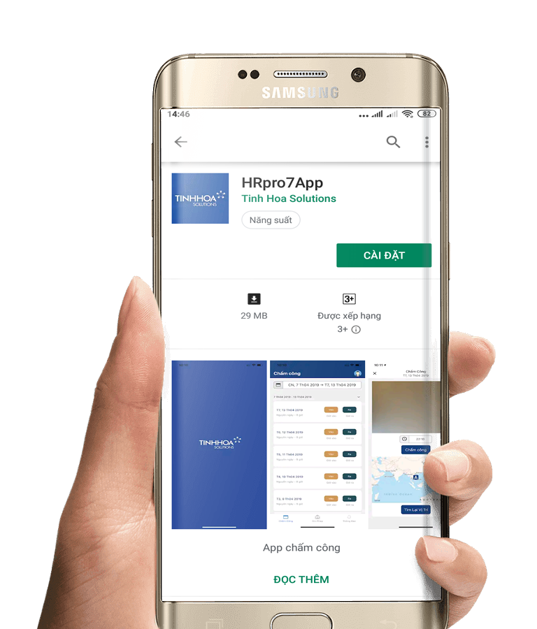 app cham cong App chấm công