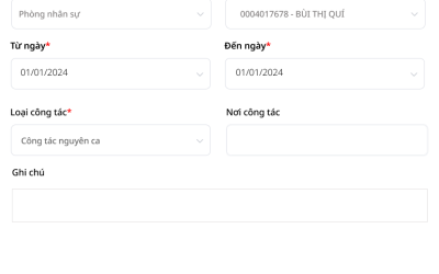 New Activities 6 Quản lý công tác & sự kiện