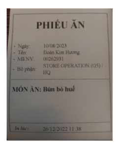 Giải pháp kiểm soát suất ăn eCMS 4