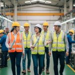 Nhân sự sản xuất trong nhà máy