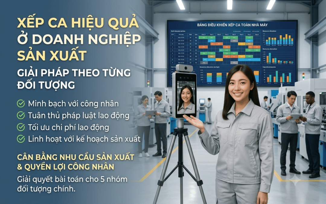 Chấm công theo ca dịch vụ