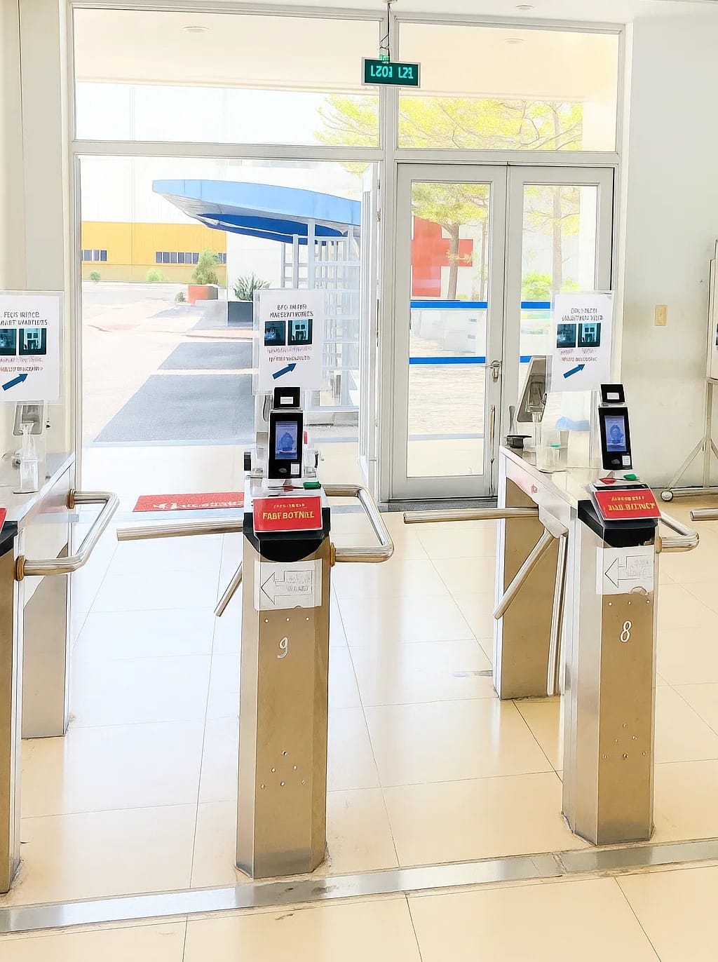 Case Study: Nhà Máy Kiểm Soát Khu Vực Giới Hạn Và Thu Hồi Quyền Ra Vào Với eFAC 1 Cổng kiểm soát ra vào eGCS tại nhà máy